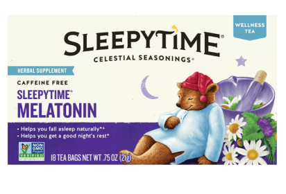 Celestial Seasonings Sleepytime Wellness Melatonin Herbal Tea Bags (18 Count)