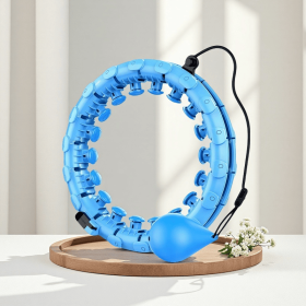 Thin waist weight loss circle trainer (Style: 24 knots, Color: Blue)