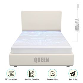 Queen/King Size Options Grounding Sheet 95% Organic Cotton 5% Silver Fiber Fitted Grounded Sheet With 15FT Grounding Cord For Improve Sleep Thera (size: 1Pc Queen Size)