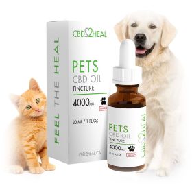 CBD Oil Tincture for Dogs (CBD2HEAL) (Flavours: Bacon, Dosages: 4000mg)
